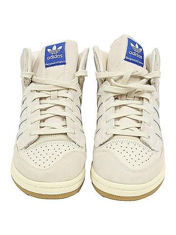 adidas Originals Adidas Centennial 85 Hi "Off White" Sneakers in White Suede (view 2)