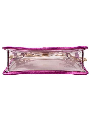 Saint Laurent  Saint Laurent Small Betty Chain Shoulder Bag in Pink PVC (view 2)