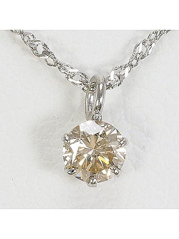 Unbranded PT900 Platinum / PT850 Necklace with 0.13 ct Diamond, Total Weight 0.6g, 42cm, Like New Condition (view 1)