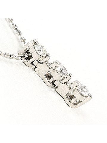 Unbranded PT900 Platinum / PT850 Necklace with 0.20ct Diamond, Total Weight 2.4g, 41cm, Like New Condition. (view 2)