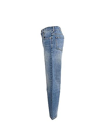 Gucci Gucci High-Rise Straight-Leg Jeans in Blue Cotton  (view 2)