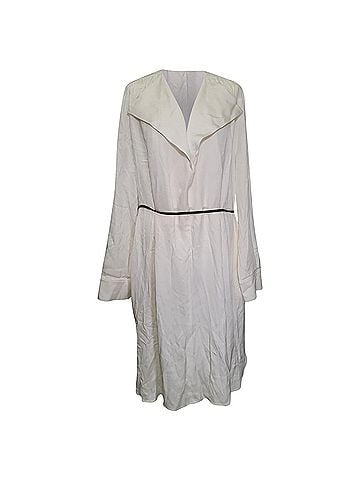 Bottega Veneta Bottega Veneta Belt Dress in Off-White Silk (view 1)