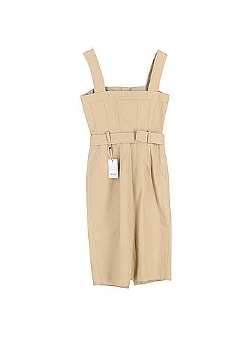 Alexander McQueen Alexander McQueen Midi Dress in Beige Cotton  (view 2)