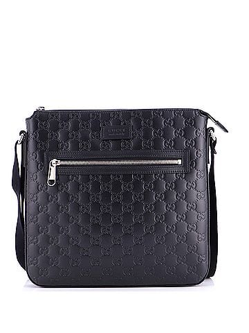 Gucci Signature Zip Messenger Bag Guccissima Leather Medium (view 1)