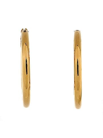 Louis Vuitton Louise Hoop Earrings Metal GM (view 2)