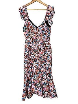 wedding guest dresses with short sleeves V Neck Ankle Length Short Sleeves Blue Wedding Guest Dress, Blue / M main image 0
