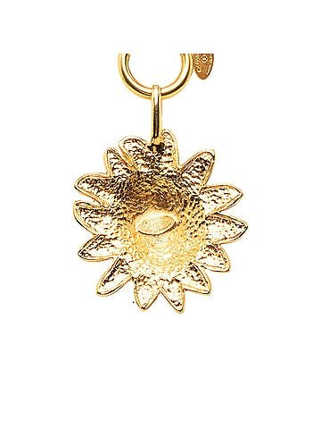 Chanel Gold Plated Leo Lion Sun Medallion Necklace (view 2)