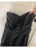 David's Bridal 100% Polyester 100% Polyester Solid Black Cocktail Dress Size 18 - photo 4