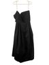 David's Bridal 100% Polyester 100% Polyester Solid Black Cocktail Dress Size 18 - photo 2