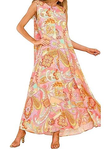 Aura Mod Maxi Casual Dress (view 1)