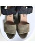 Free People 100% Suede Color Block Green Black Sandals Size EU 38 - photo 5
