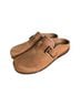 Earth 100% Leather Solid Brown Tan Mule/Clog Size 11 - photo 14