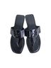 Tory Burch 100% Leather Solid Black Sandals Size 9 - photo 1
