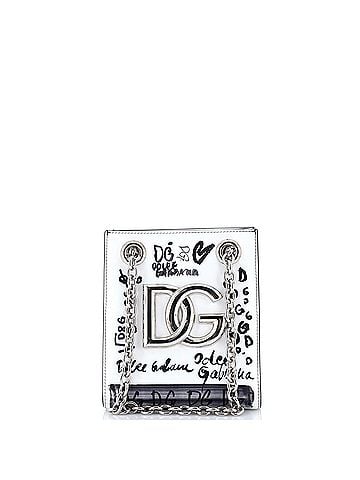 Dolce & Gabbana 3.5 Chain Bucket Bag Graffiti Printed Leather (view 1)