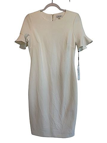 Calvin Klein Ruffle Sleeve Sheath Dress Cocktail Dress (view 1)