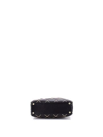 Chanel Surpique Tote Quilted Leather Small (view 2)