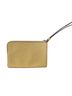 Coach 100% Leather Solid Yellow Gold Leather Wristlet One size - photo 2