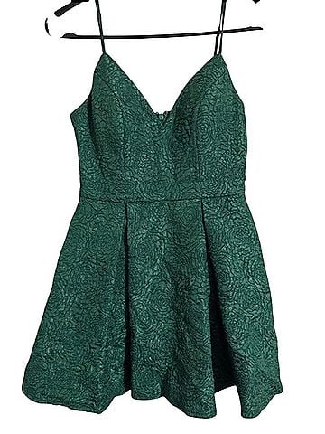 Lulus Rose Jacquard Fit and Flare Cocktail Dress Cocktail Dress (view 1)