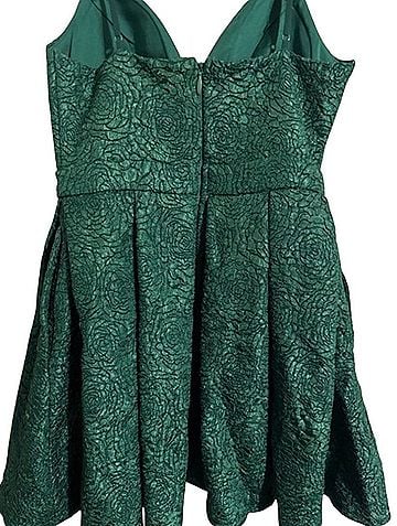 Lulus Rose Jacquard Fit and Flare Cocktail Dress Cocktail Dress (view 2)