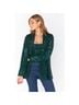 Show Me Your Mumu Solid Green Jacket Size XXL - photo 3