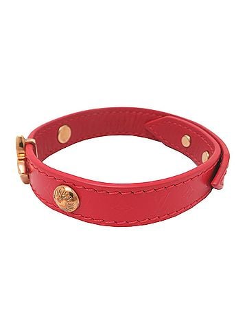 Louis Vuitton Louis Vuitton Flower Bracelet for Women and Men, M6535 (Discontinued), Monogram Red (view 2)