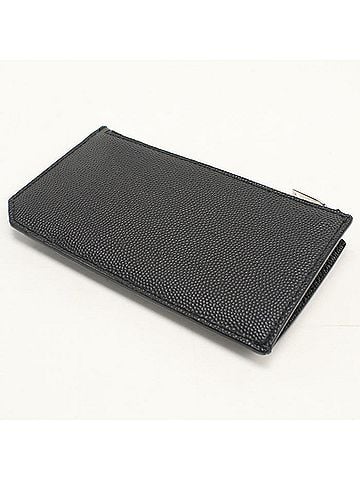 Saint Laurent SAINT LAURENT Saint Laurent Wallet/Coin Case 609362 Fragment Zip Pouch Women's Black (view 2)