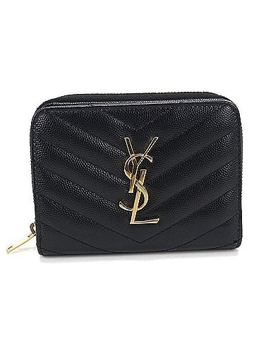 Saint Laurent SAINT LAURENT Saint Laurent Bifold Wallet 403723 Cassandra Women's Black (view 1)