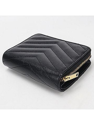 Saint Laurent SAINT LAURENT Saint Laurent Bifold Wallet 403723 Cassandra Women's Black (view 2)