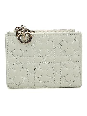 Christian Dior Christian Dior DIOR Dior Bi-fold Wallet Dahlia Lady Women's Green (view 1)