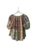 Roller Rabbit 100% Cotton Floral Brown Green T-Shirt Size XS - photo 2