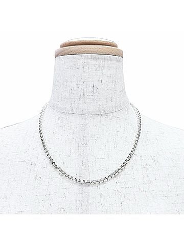 Tiffany & Co. TIFFANY&Co. Tiffany Venetian Necklace, 925 Sterling Silver, Weight 38.8g, Women's, Highly Recommended! (view 2)