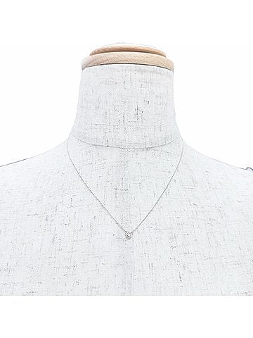 Tiffany & Co. TIFFANY&Co. Tiffany By the Yard 925 Pink Sapphire Pendant Necklace, Silver, Made in Spain, Weight 1.54g, Women's (view 2)