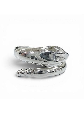 Tiffany & Co. TIFFANY&Co. Tiffany & Co. Elsa Peretti Snake Ring, 925 Sterling Silver, Weight 4.1g, Women's. (view 1)