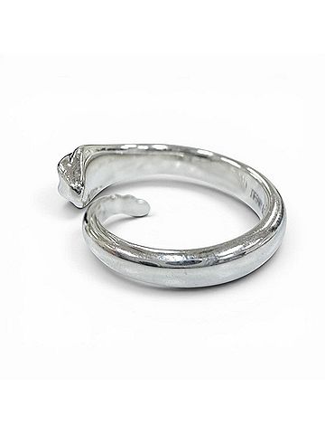 Tiffany & Co. TIFFANY&Co. Tiffany & Co. Elsa Peretti Snake Ring, 925 Sterling Silver, Weight 4.1g, Women's. (view 2)