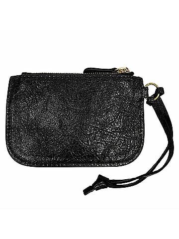 Balenciaga BALENCIAGA 776769 Leather Wallet/Coin Purse, Small Item Case, Black with Gold Hardware, Made in France, Women's (view 2)