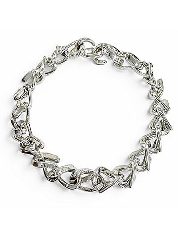 Tiffany & Co. TIFFANY&Co. Tiffany Forge Medium Link Bracelet AG925 Current Model Accessory Silver Size 22 Weight 40.5g Women's (view 1)