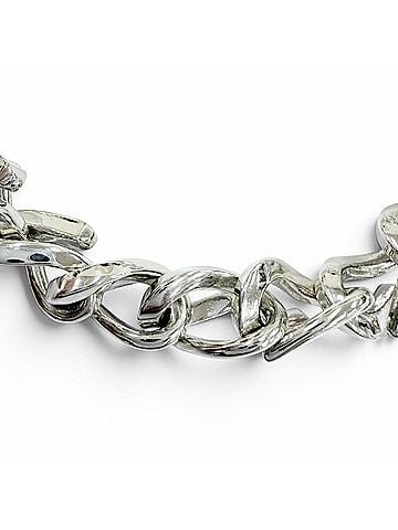 Tiffany & Co. TIFFANY&Co. Tiffany Forge Medium Link Bracelet AG925 Current Model Accessory Silver Size 22 Weight 40.5g Women's (view 2)