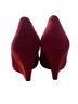 Pied Juste 100% Suede Solid Red Heels Size EU 37 - photo 2