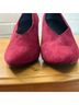 Pied Juste 100% Suede Solid Red Heels Size EU 37 - photo 5