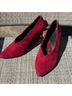 Pied Juste 100% Suede Solid Red Heels Size EU 37 - photo 10