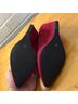 Pied Juste 100% Suede Solid Red Heels Size EU 37 - photo 9