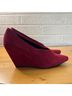 Pied Juste 100% Suede Solid Red Heels Size EU 37 - photo 6