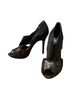 Donald J Pliner 100% Leather Brown Gold Heels Size 9 - photo 1