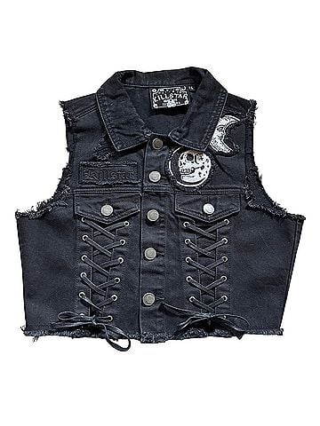 killstar Denim Vest (view 1)