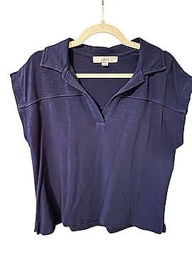 Ann Taylor LOFT Short Sleeve Polo (view 1)