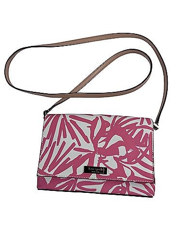 Kate Spade New York Small leaf print  Leather Crossbody Bag (view 1)