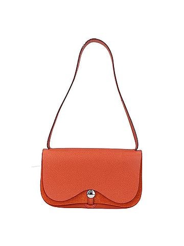 Hermès HERMES (Hermes) ?I stamp Vache Liège x Toile H Sac Colorado PM Shoulder Bag Orange Silver Hardware Women's (view 1)