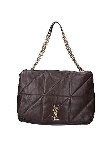 Saint Laurent Yves Saint Laurent SAINT LAURENT PARIS 25AW 805859 Jamie 4.3 Nappa Lambskin Metal Cassandra Logo Quilted Stitch Maxi Chain Shoulder Bag Dark Brown Gold Hardware Women's (view 1)
