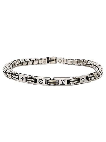 Louis Vuitton LOUIS VUITTON Ag925 M1149L Bracelet - LV Tailor L Silver Men's (view 2)