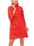 Tuckernuck 100% Polyester 97% Polyester 3% Spandex Floral Red Casual Dress Size M - photo 1